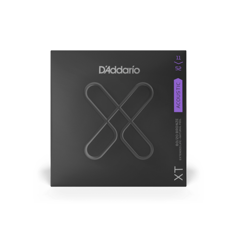 Набор струн D'ADDARIO XTABR1152 XT 80/20 BRONZE CUSTOM LIGHT (11-52)